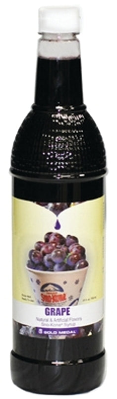 Gold Medal 1424 Syrup, Grape Flavor, 25 oz Bottle, Pack of 12