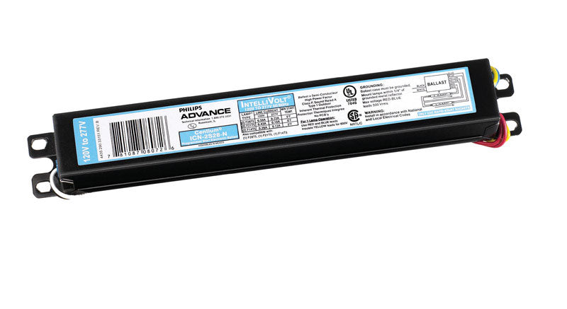 Philips Advance 28 W 120 V 2 lights Fluorescent Ballast For T5