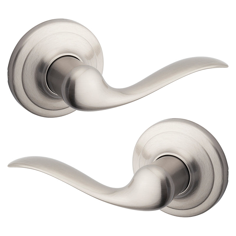 Kwikset Signature Series 720TNL15CP Passage Lever, Non-Locking Lock, Satin Nickel, Reversible Hand, 4-7/32 in L Lever