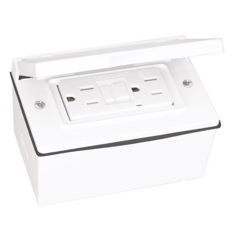 Sigma Engineered Solutions Rectangle Die-Cast Metal 1 gang 2.83 in. H X 4.57 in. W Horizontal GFCI C