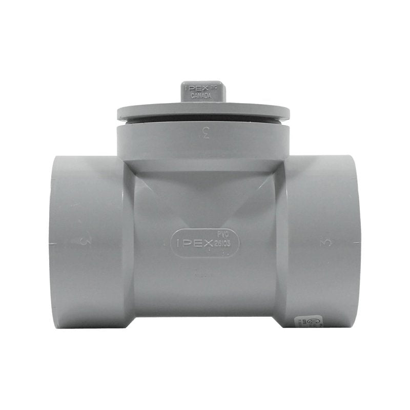 Homerite System 15 Series 326565 DWV Line Cleanout, 2 in, Hub x Hub x Gasket, PVC, Gray, SCH 40 Schedule