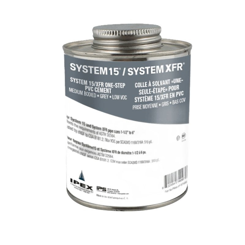 Homerite System 15 Series 326550 Medium-Bodied Cement, 118 mL Can, Liquid, Gray
