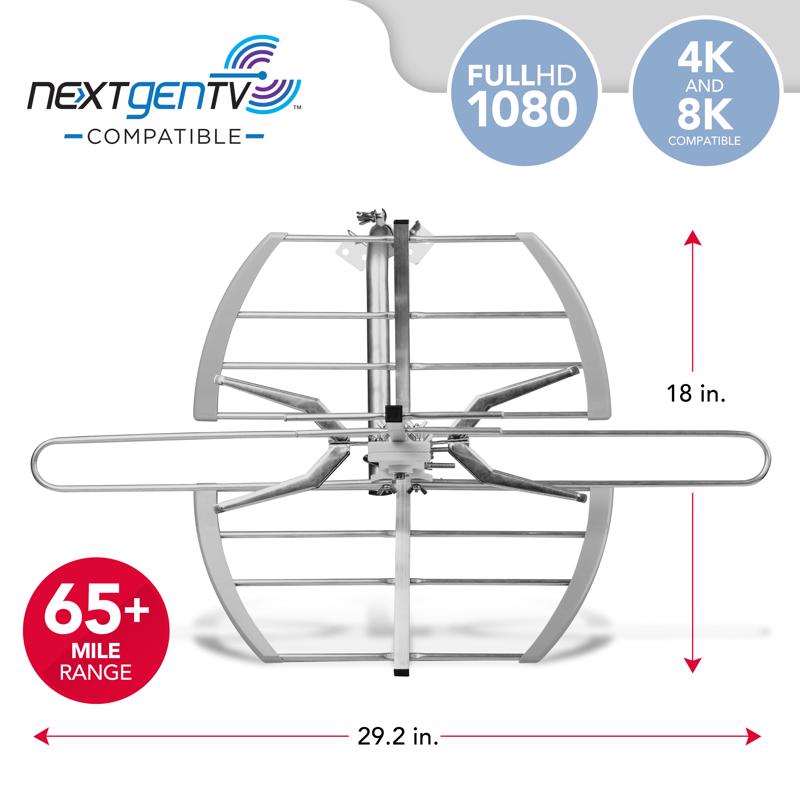 RCA Indoor and Outdoor HDTV Digital Antenna 1 pk