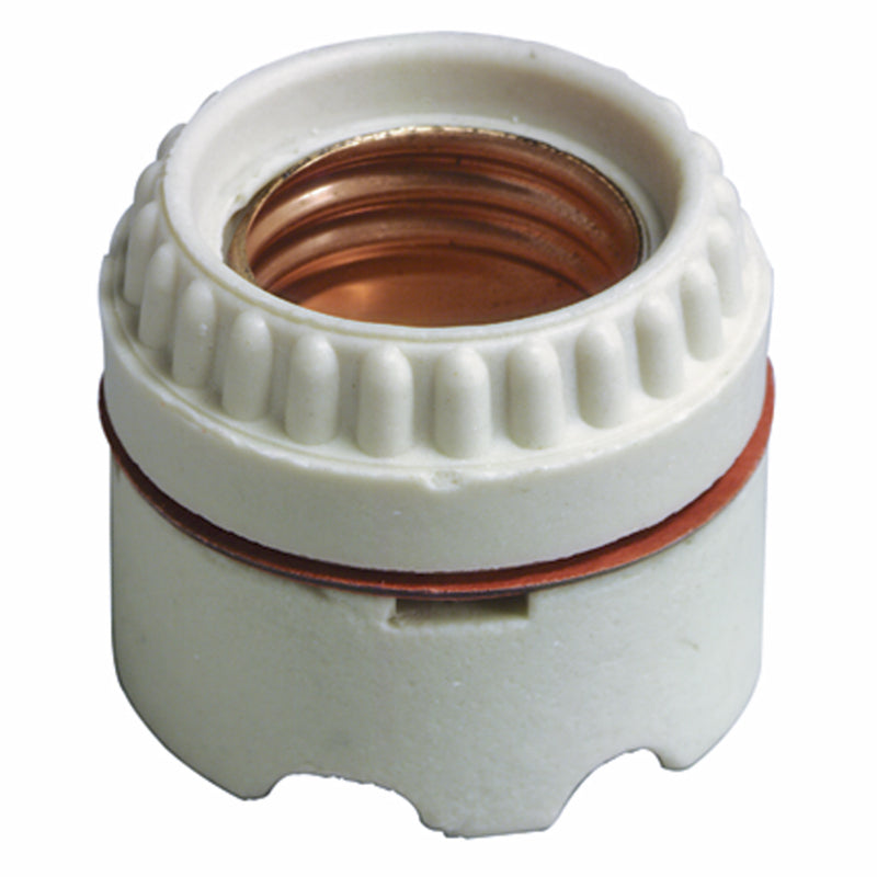 Leviton Porcelain Incandescent Medium Base Keyless Socket 1 pk