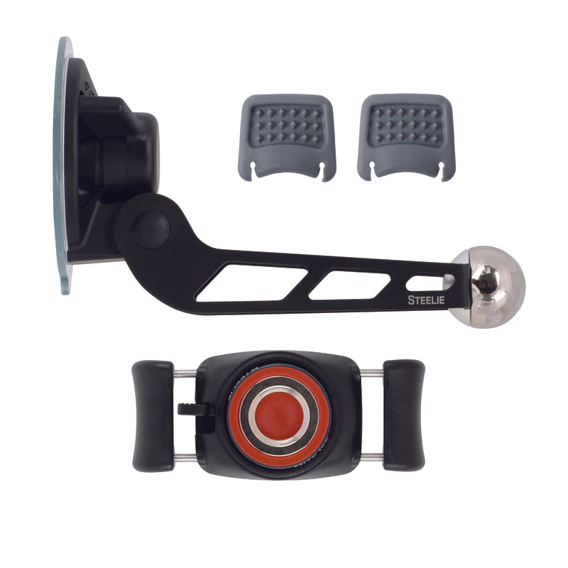 Nite Ize Steelie Black/Silver Windshield Cell Phone Mount For All Mobile Devices