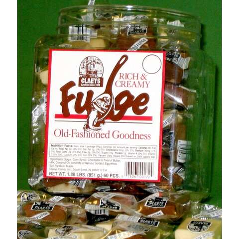 Claeys Chocolate and Vanilla Fudge Mini Bites 1 pc, Pack of 60