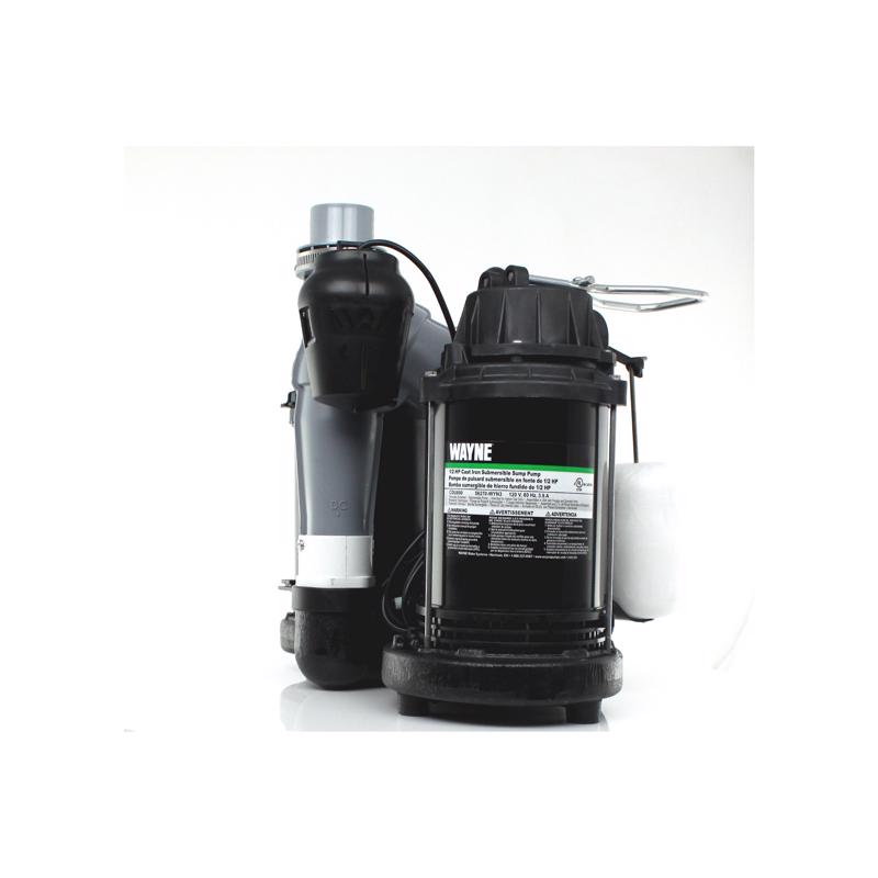 Wayne 1/2 HP 5,100 gph Cast Iron Vertical Float Switch AC Sump Pump