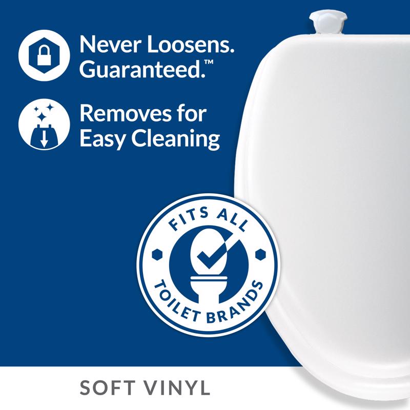 Mayfair by Bemis Eden Round Bone Soft Toilet Seat