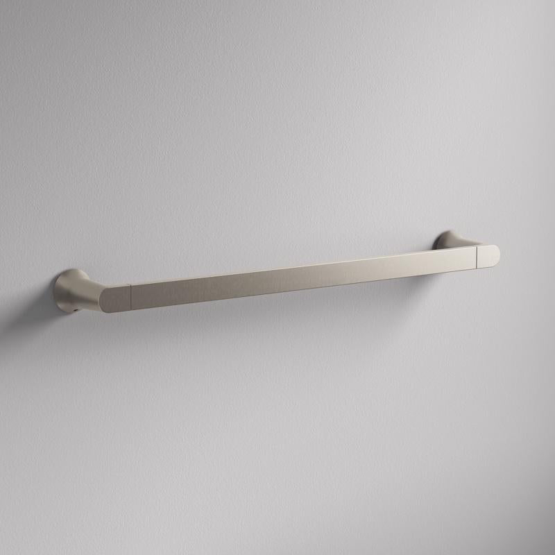 Moen Genta Brushed Nickel Silver Towel Bar 18 in. L Zinc