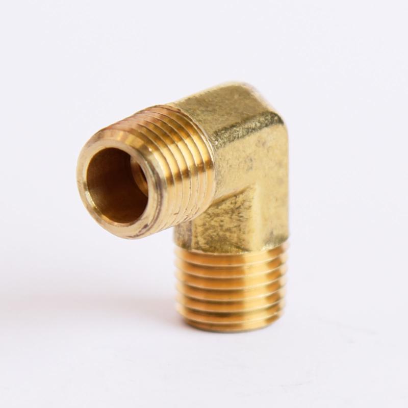 ATC 1/4 in. MPT X 1/4 in. D MPT Brass 90 Degree Elbow, Pack of 5