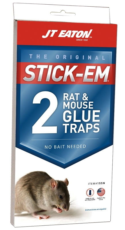 J.T. Eaton 155N Glue Trap, 5 in W, 10 in H, Pack of 12