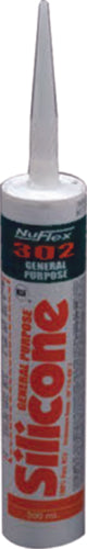 Heng's 9302 Nuflex 302 General Purpose Silicone Sealant, White