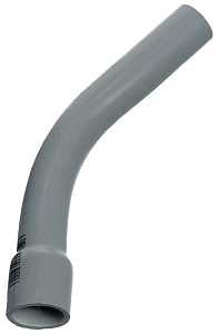 Carlon UA7ALBR Elbow, 3 in Trade Size, 45 deg Angle, SCH 80 Schedule Rating, PVC, Bell End, Gray, Pack of 3