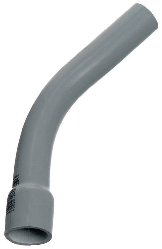 Carlon UA7ALBR Elbow, 3 in Trade Size, 45 deg Angle, SCH 80 Schedule Rating, PVC, Bell End, Gray, Pack of 3