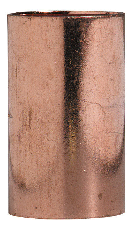 NIBCO 1/2 in. Sweat X 1/2 in. D Sweat Copper Coupling with Stop 1 pk, Pack of 25