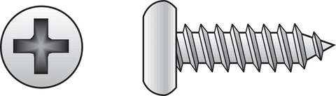 HILLMAN No. 8 X 3/4 in. L Phillips Pan Head Sheet Metal Screws 100 pk