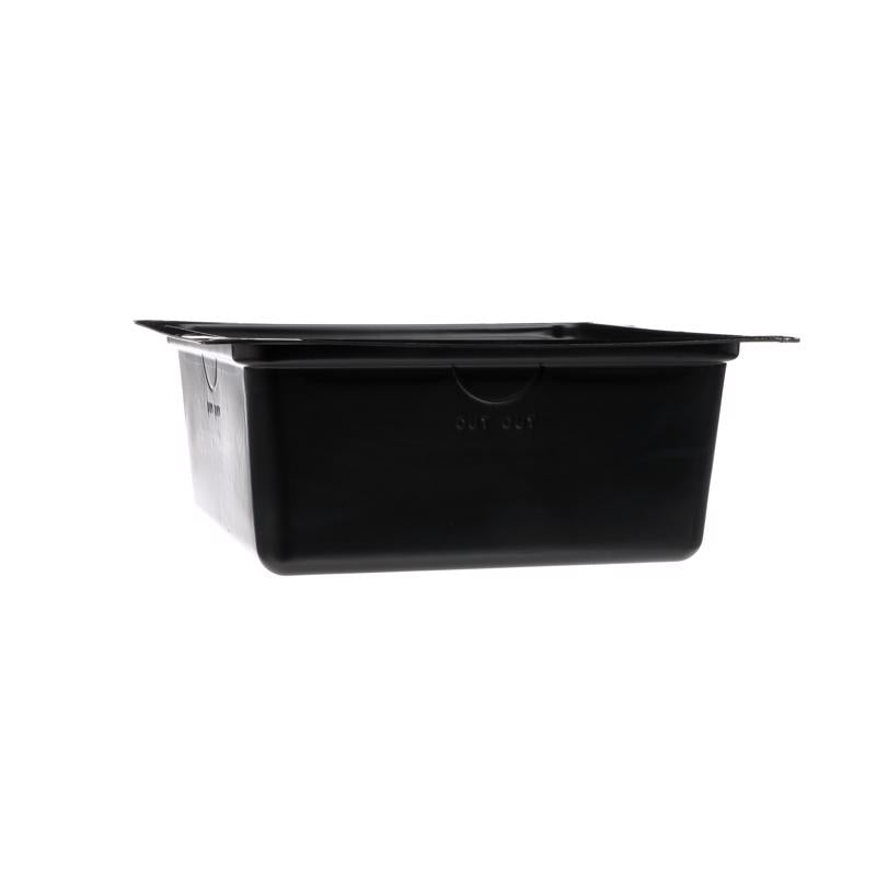 Oatey 6.5 in. H X 13 in. W X 13 in. L Black Tub Box