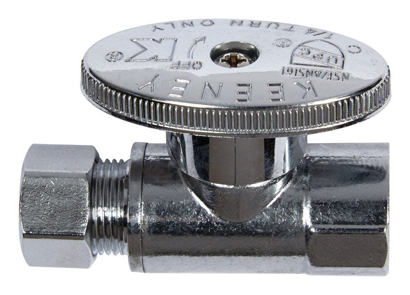 Ace FIP Compression Brass Straight Stop Valve