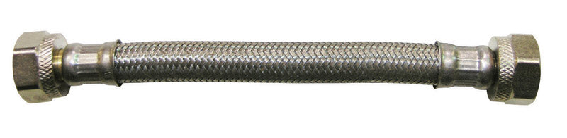Ace 1/2 in. FIP X 1/2 in. D FIP 24 in. Stainless Steel Faucet Supply Line, Pack of 5