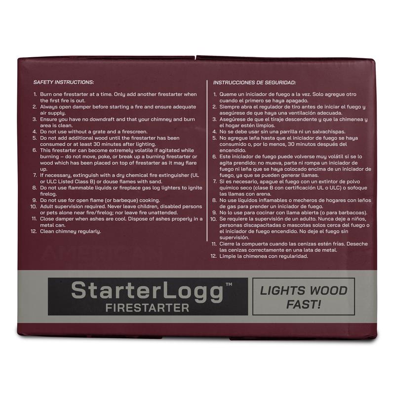 Pine Mountain Starter Logg Pine Sawdust Fire Starter 30 min 6 pk