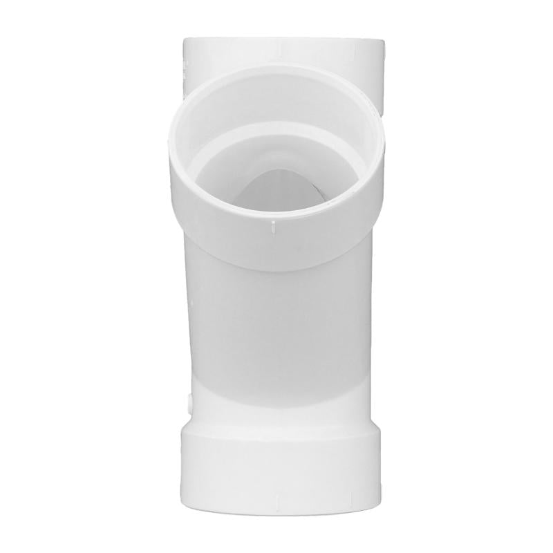 Charlotte Pipe Schedule 40 4 in. Hub X 4 in. D Hub PVC Wye 1 pk