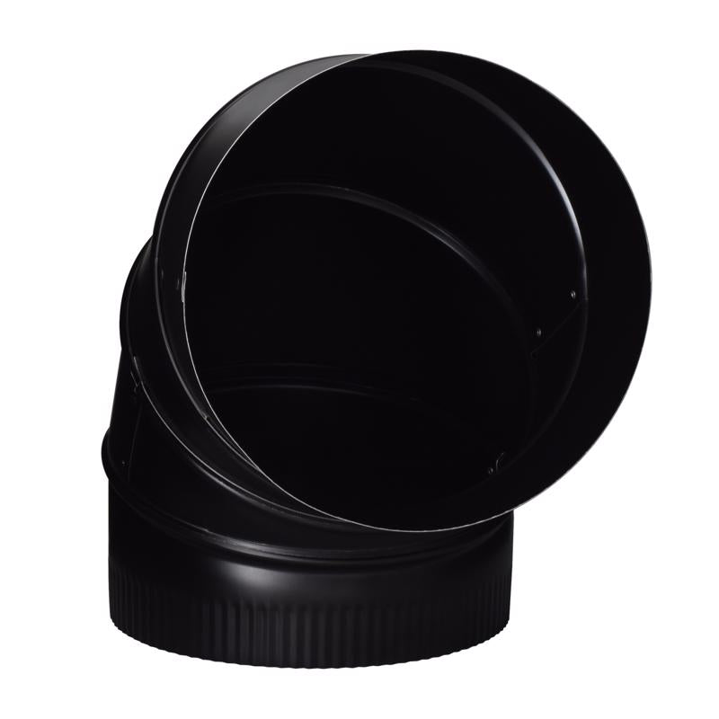 Imperial 8 in. D X 8 in. D Adjustable 90 deg Galvanized Steel Stove Pipe Elbow, Pack of 4