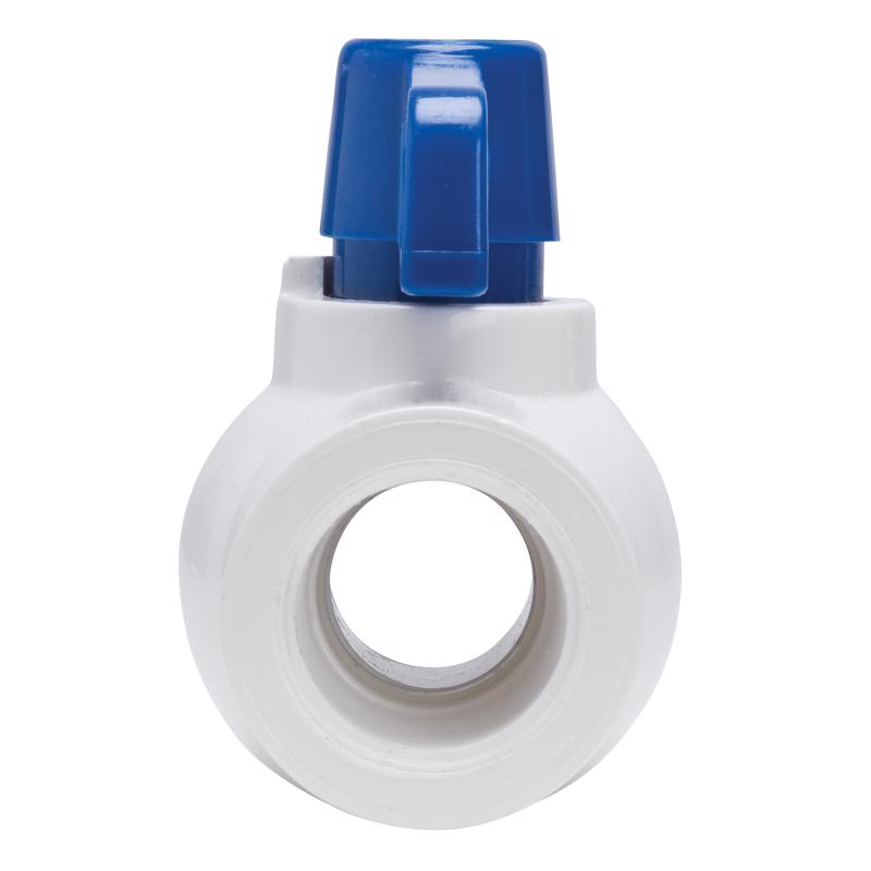 Homewerks 1/2 in. PVC FIP Ball Valve Full Port Quarter-Turn Lever For Non-Potable Water