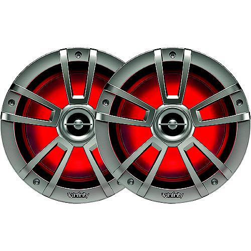 Infinity 622MLT Coaxial Marine Speakers, 6-1/2" Titanium, 1 pr.