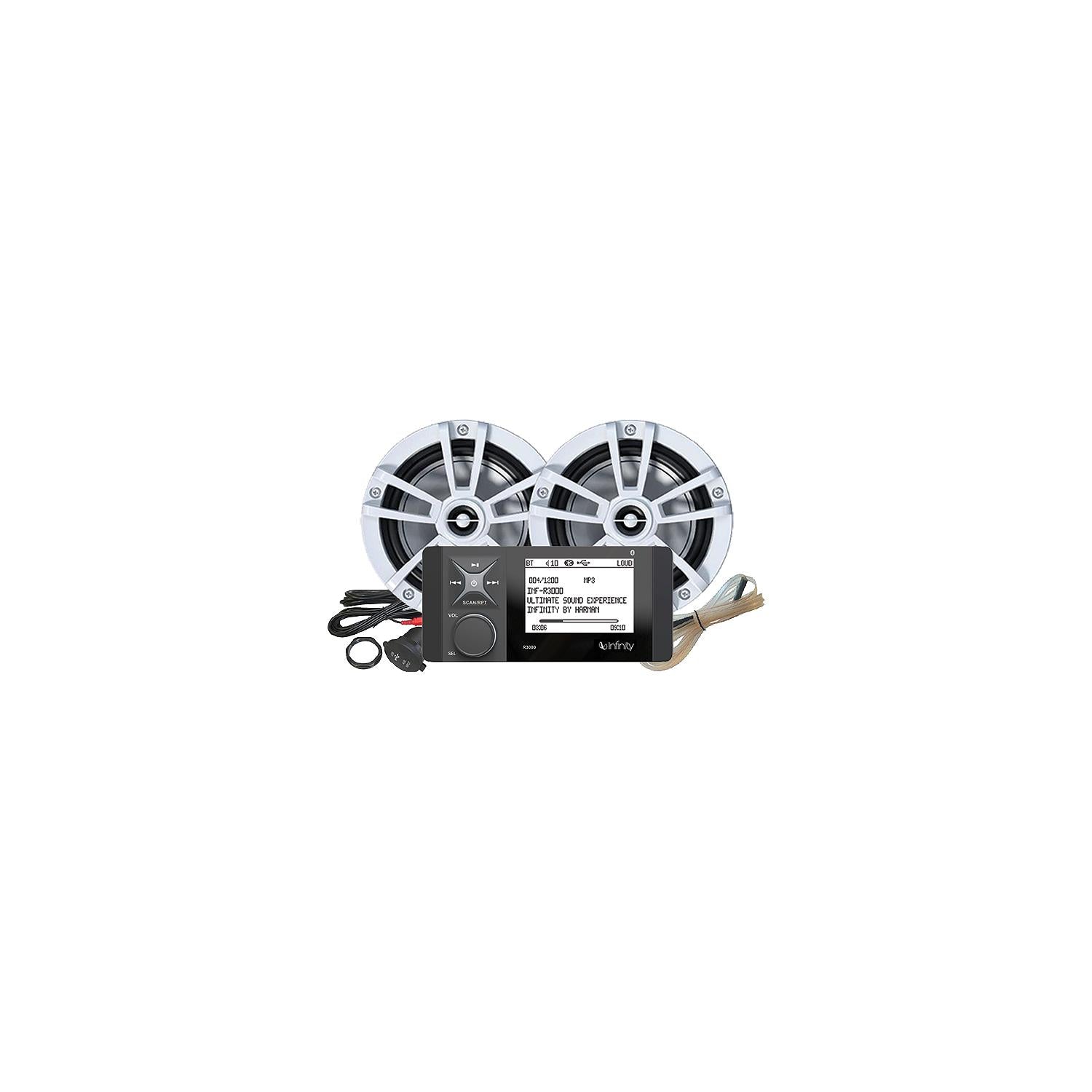 Infinity INFMPK3000 Wake Series Source Unit w/1 Pr. 6.5" 225W Speakers