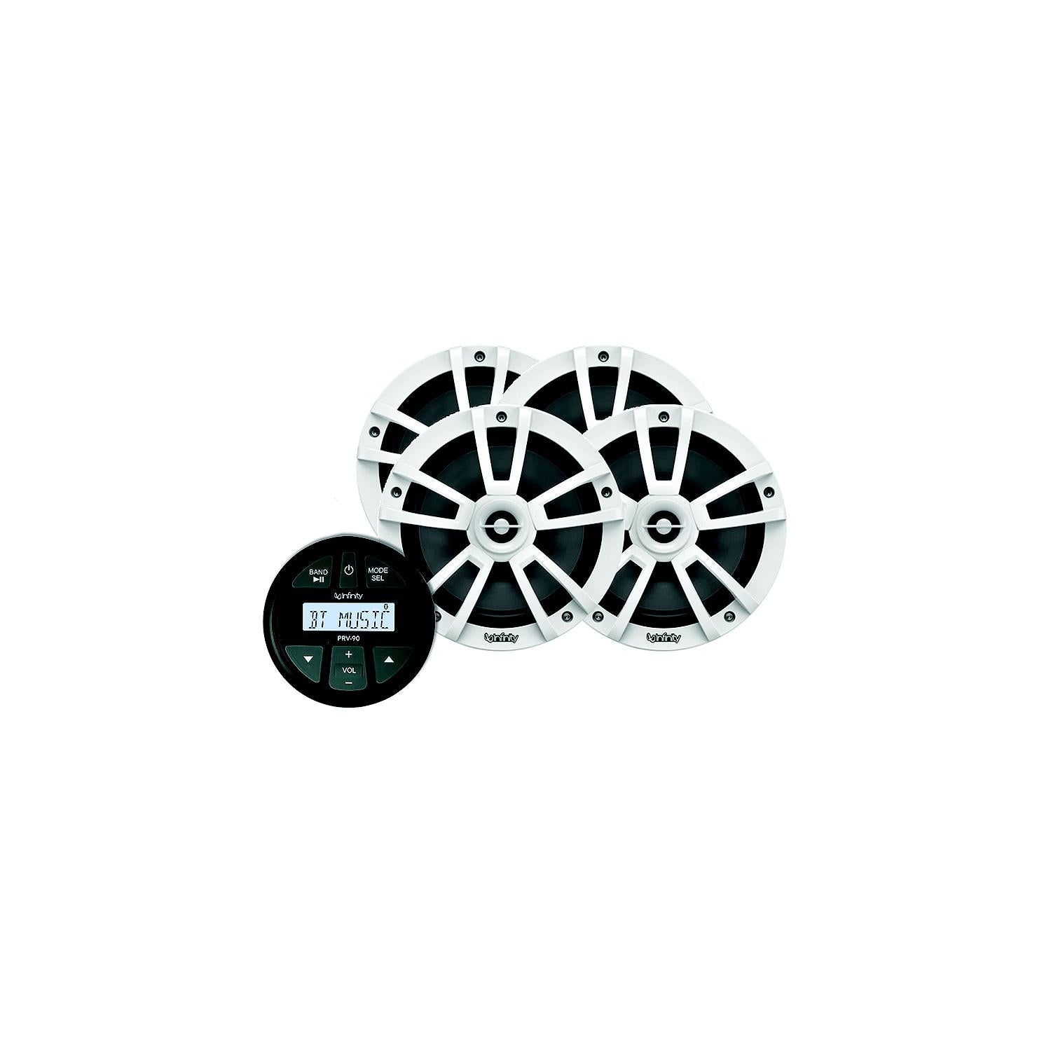 Infinity INFMPK904 AM/FM/BT/USB Gauge Stereo Package