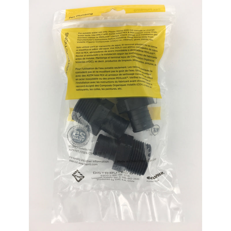 Flair-It Ecopoly 1 in. PEX Barb X 1 in. D MPT Plastic Male Adapter