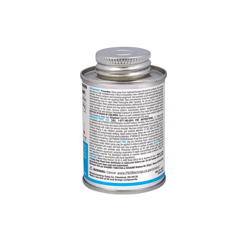 Oatey Black Cement For ABS 4 oz