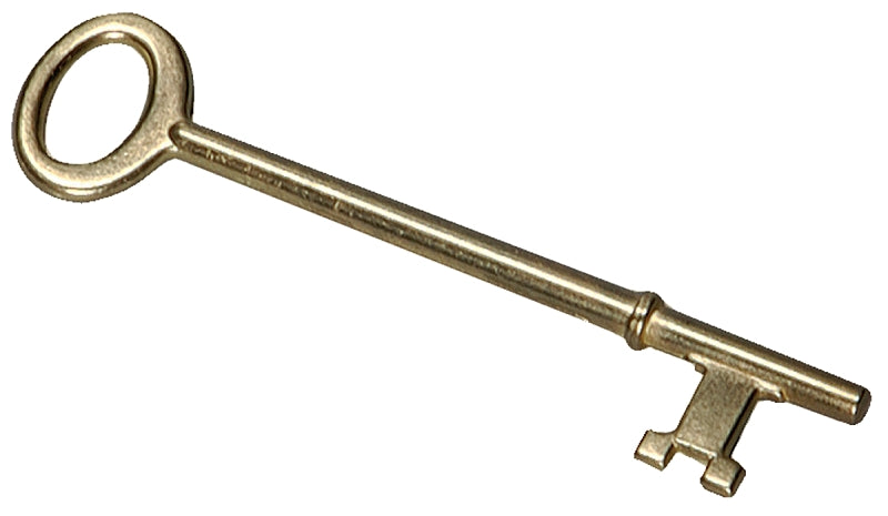 Hy-Ko KC200 Key Ring, 0.23 in L x 2-3/4 in W x 5-1/2 in H Dimensions, Brass
