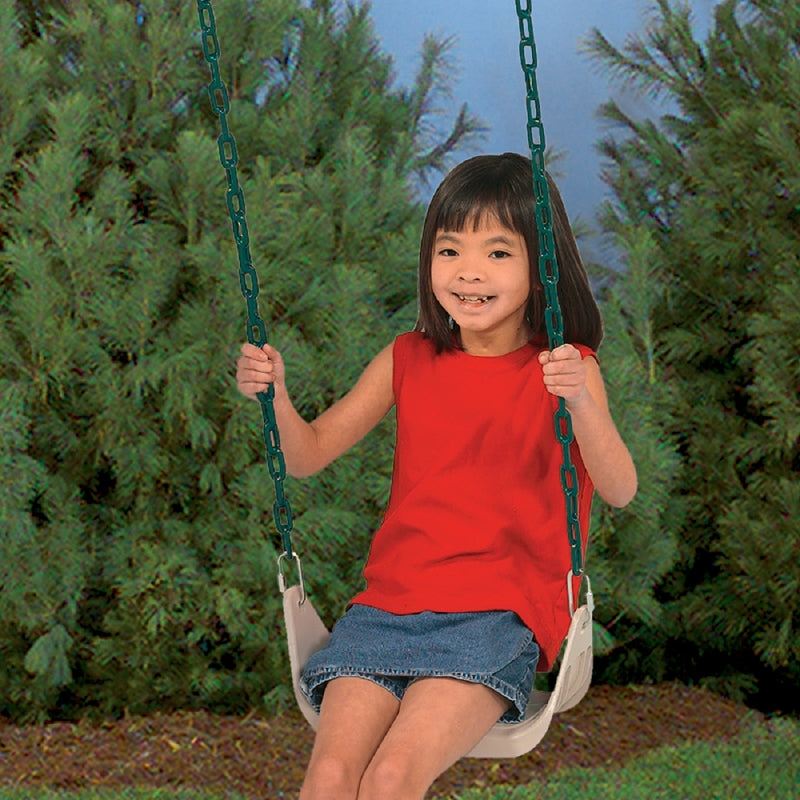 Playstar PS 7946 Rigid Swing Seat, Metal/Plastic, Beige/Cream