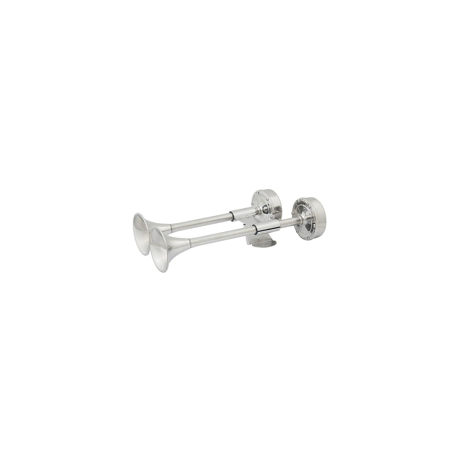 Seachoice 14623 Compact Dual Trumpet Electric Horn 12V Stainless Steel