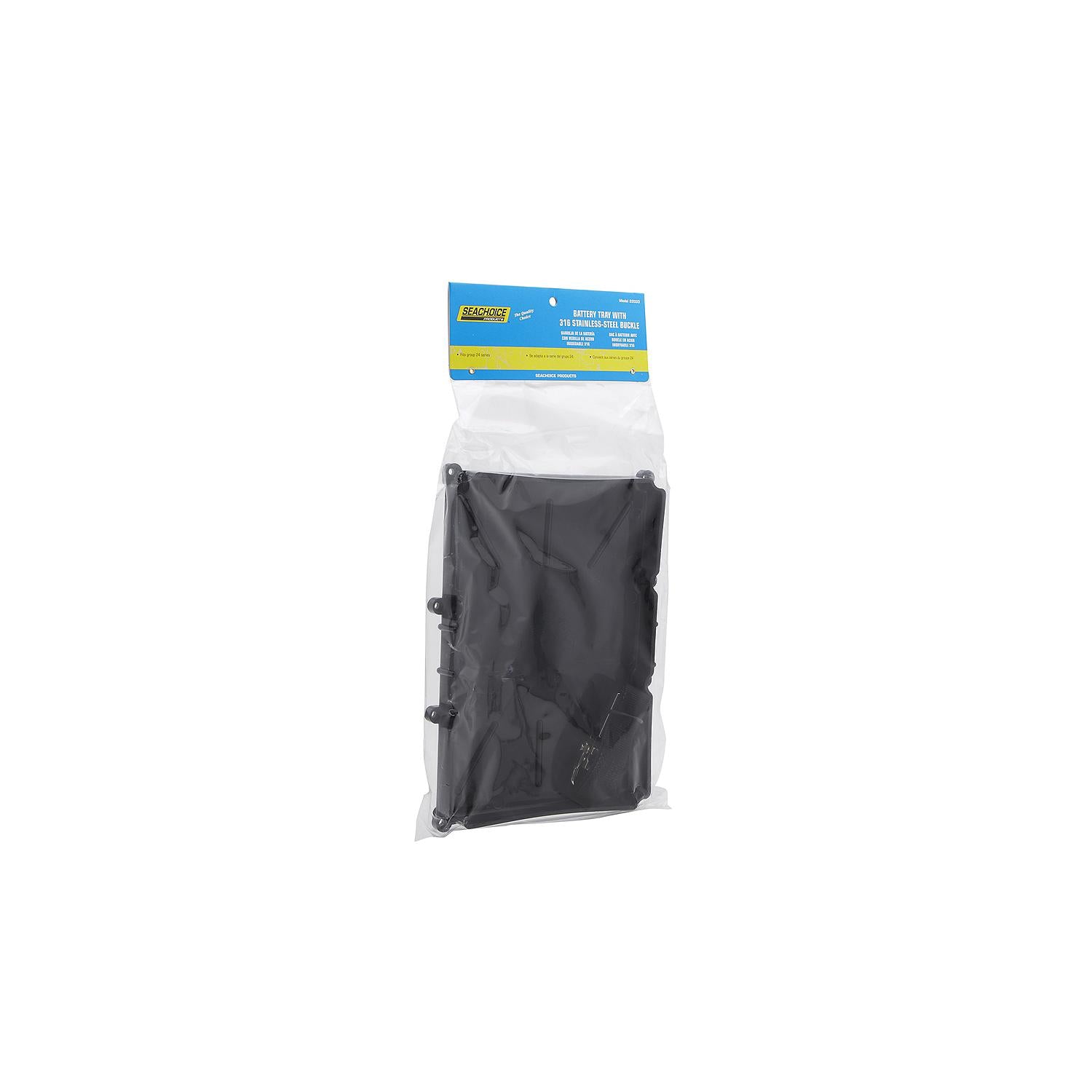 Seachoice 22033 Battery Tray w/Strap & Stainless-Steel Buckle, 24/cs