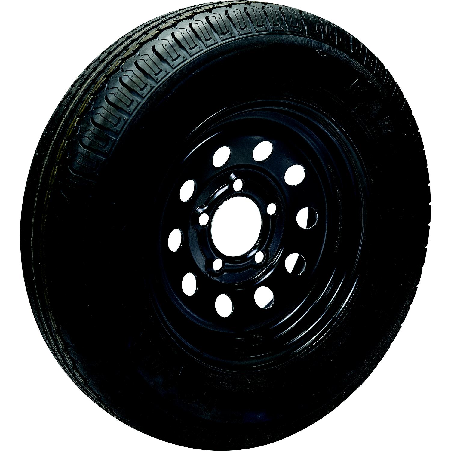 Seachoice 53406 ST175/80D13C/5H KR558 13" Black Modular, 5 Lug Bias Tire & Wheel Assembly