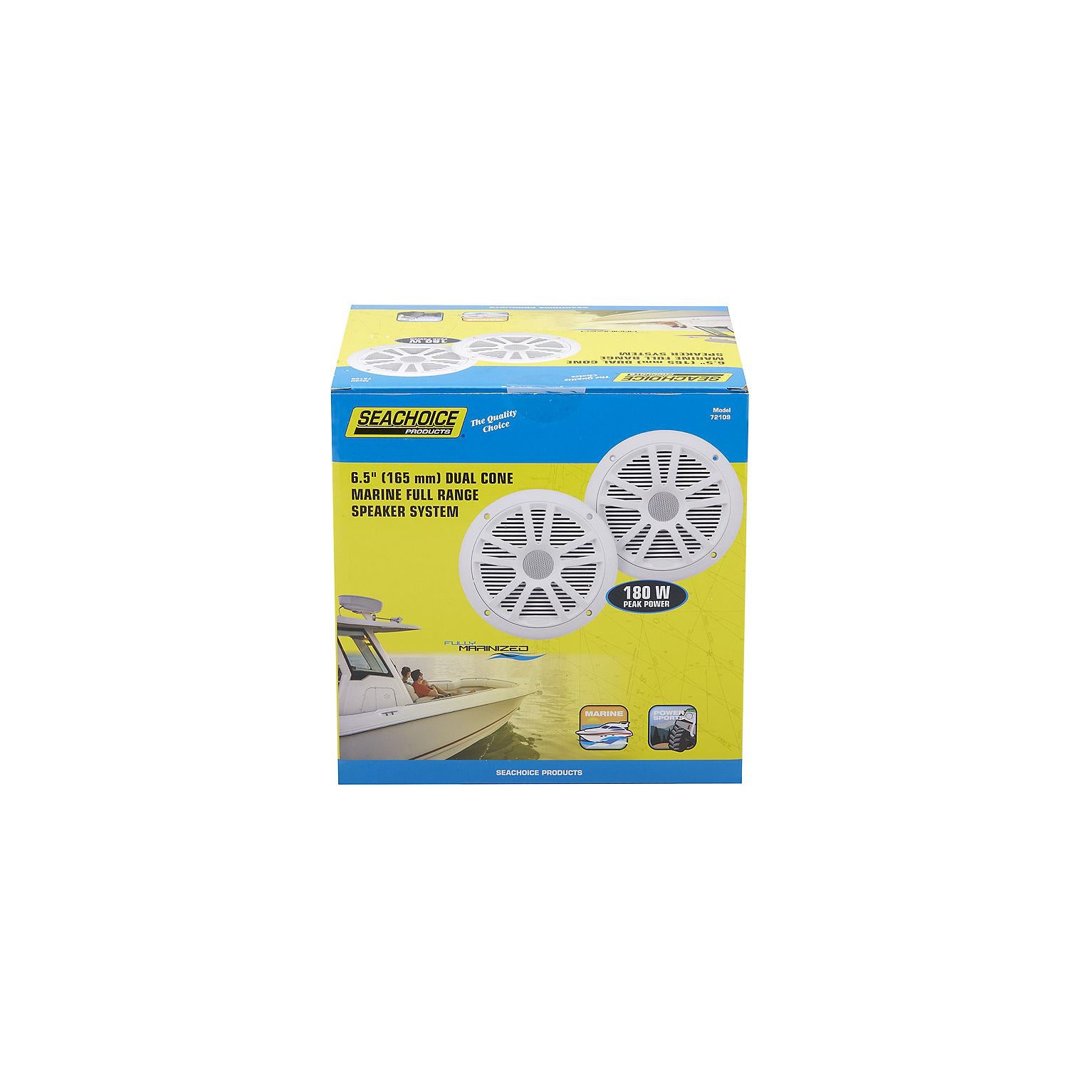 Seachoice 72109 6-1/2" 2-Way Full Range Dual Cone Speakers