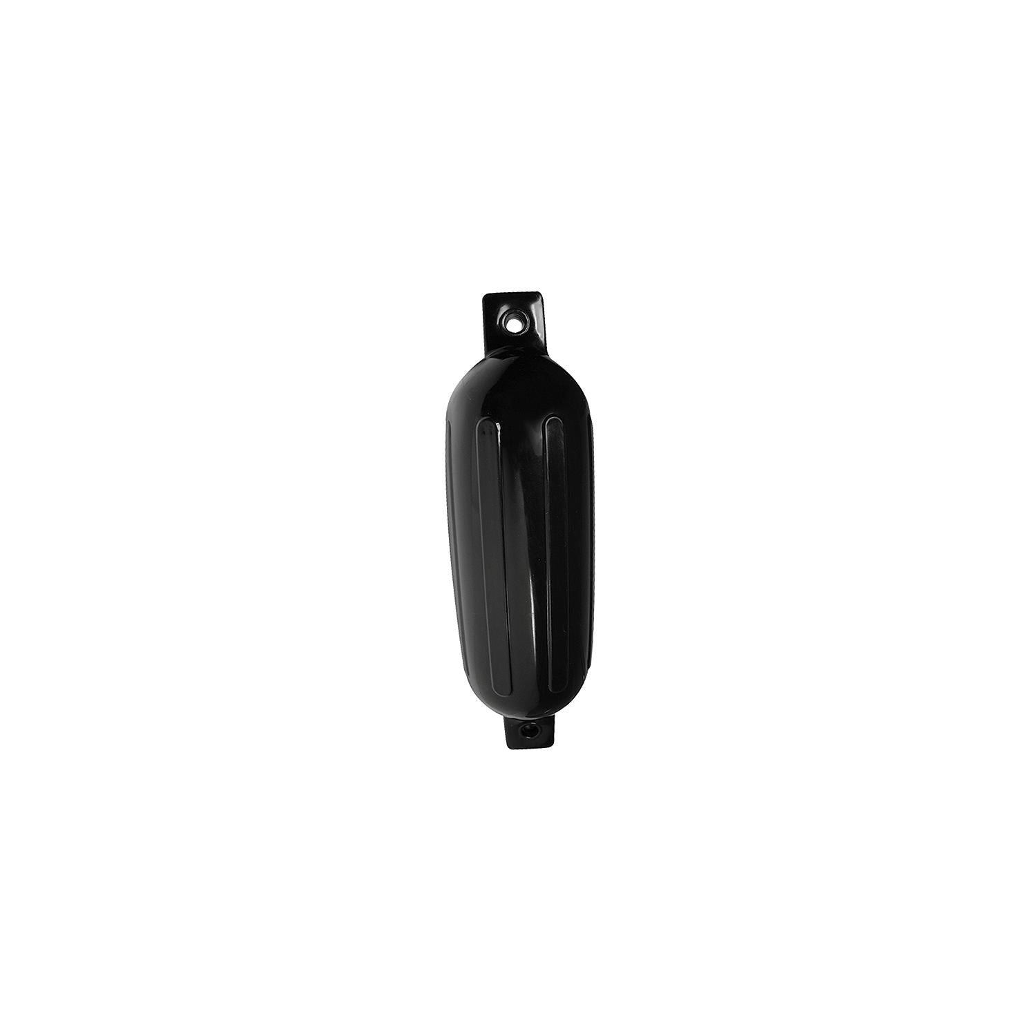 Seachoice 79071 Twin Eye Ribbed Fender, Black, 8.5 x 27"