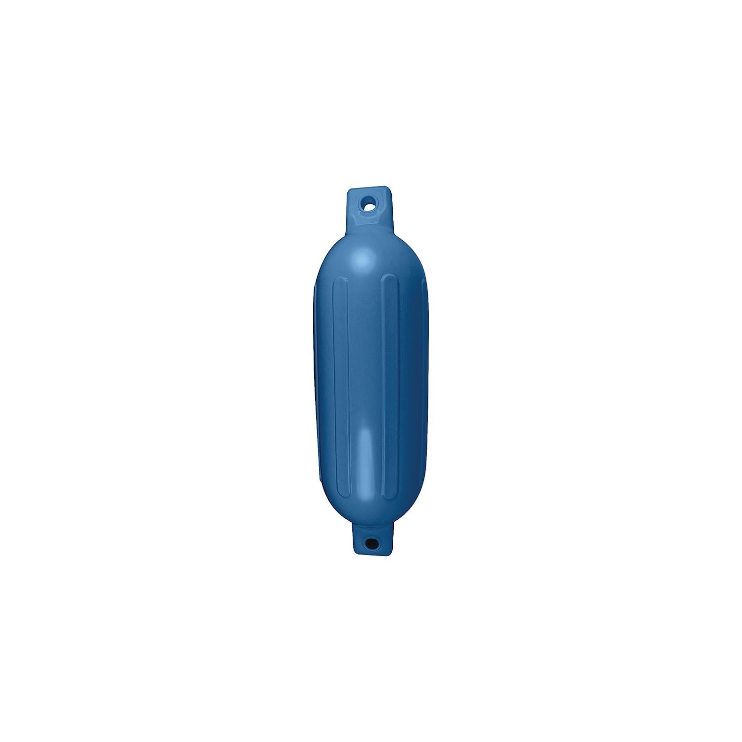 Seachoice 79081 Twin Eye Ribbed Fender, Blue, 5.5 x 20"