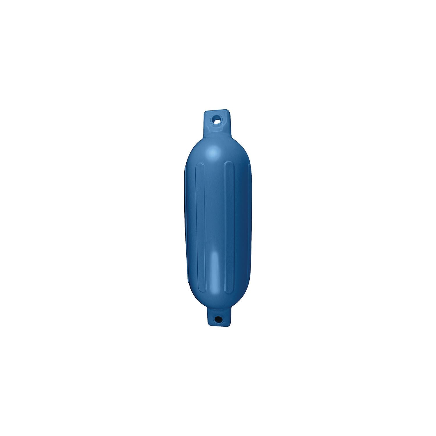 Seachoice 79091 Twin Eye Ribbed Fender, Blue, 6.5 x 23"