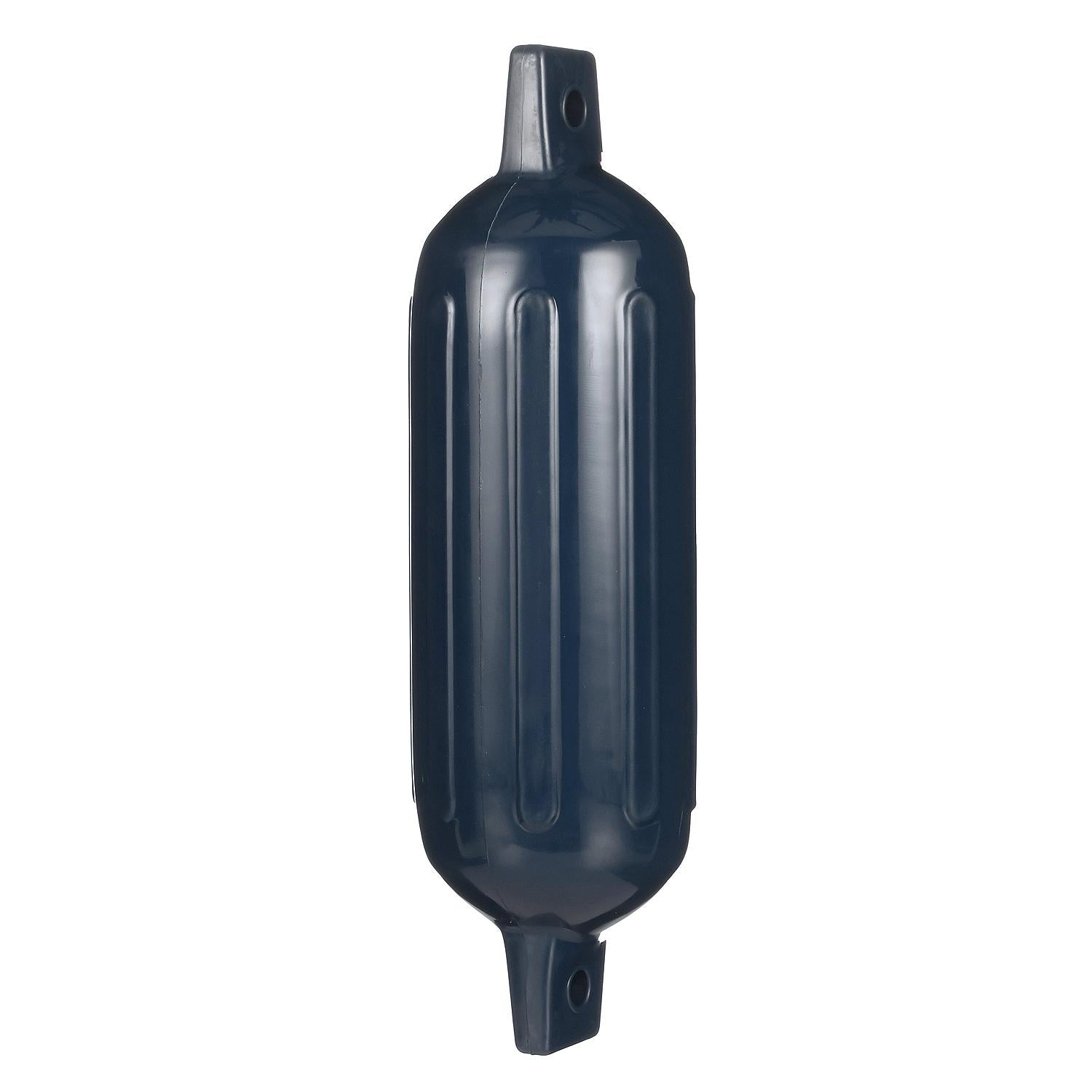 Seachoice 79091 Twin Eye Ribbed Fender, Blue, 6.5 x 23"