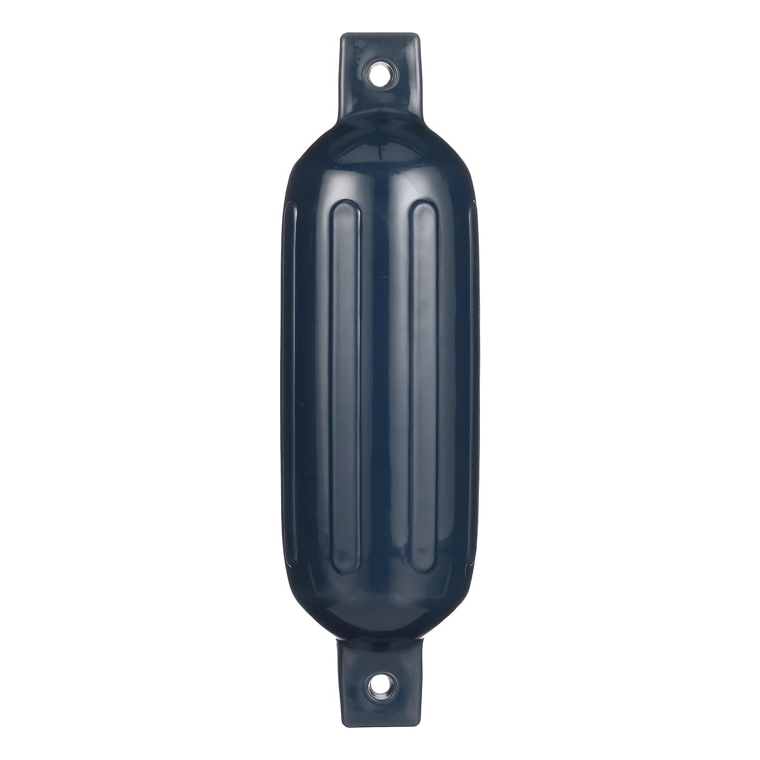 Seachoice 79091 Twin Eye Ribbed Fender, Blue, 6.5 x 23"