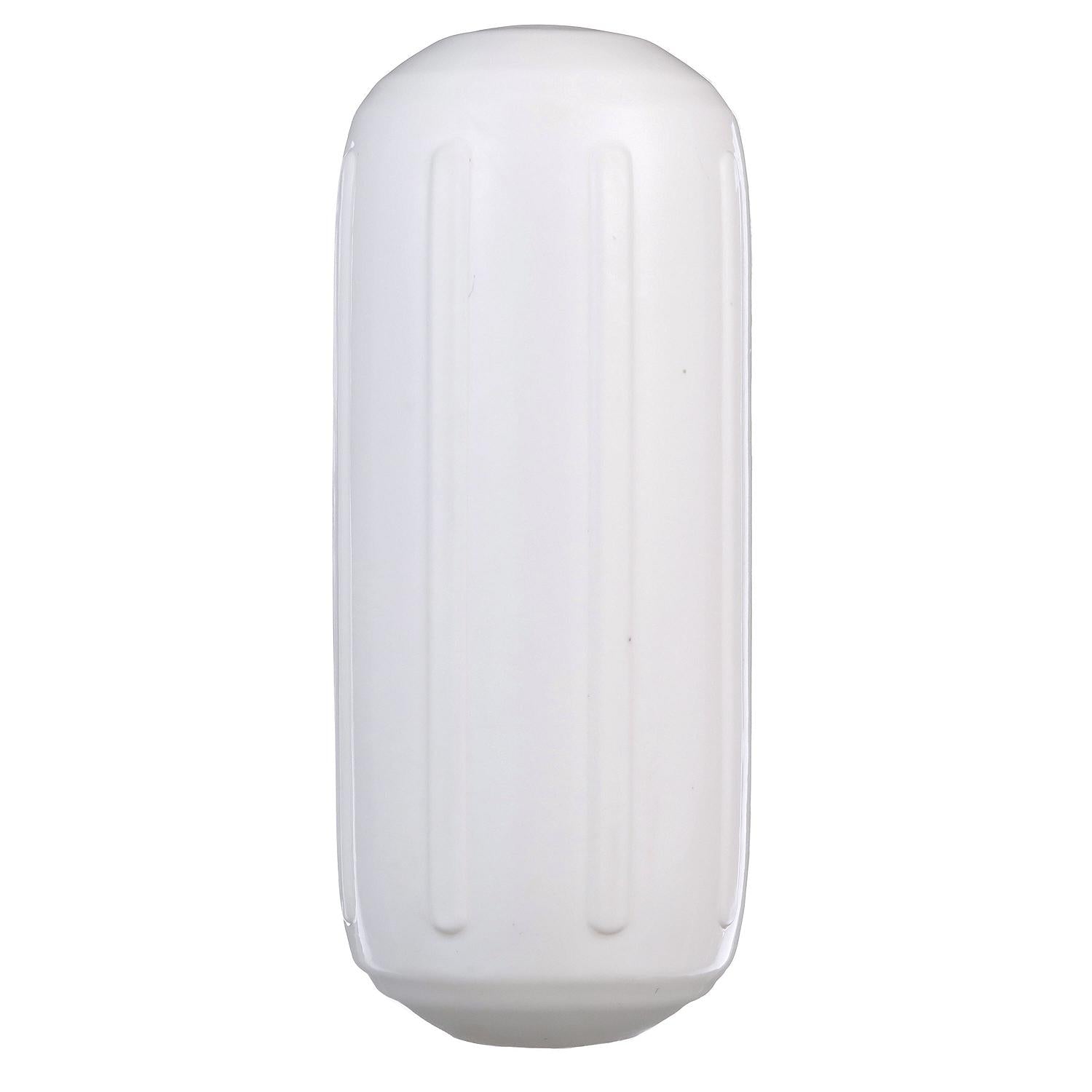 Seachoice 79111 Center Hole Ribbed Fender, White, 6" x 15"