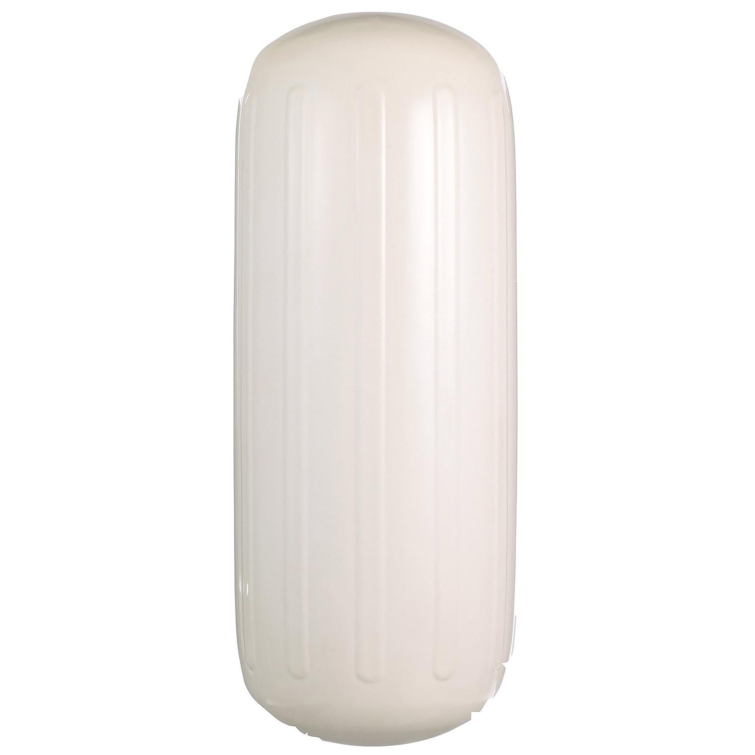 Seachoice 79131 Center Hole Ribbed Fender, White, 10" x 25"