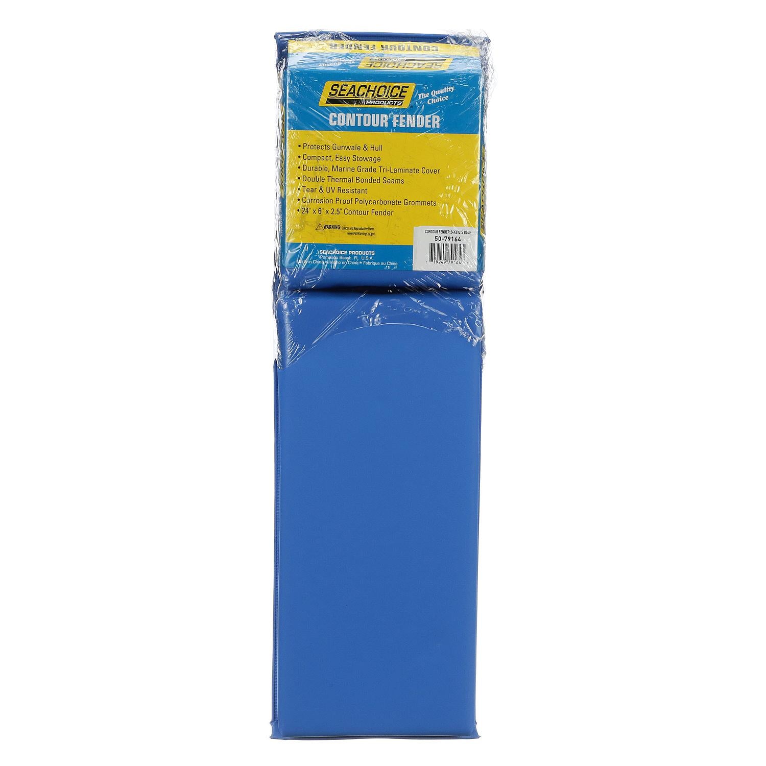 Seachoice Contour Fender, Blue - 24" x 6" x 2.5"