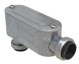 Southwire SIMPush 65074001 Conduit Body, 1/2 in Hub, 1.31 in OAL, Push-In, Aluminum