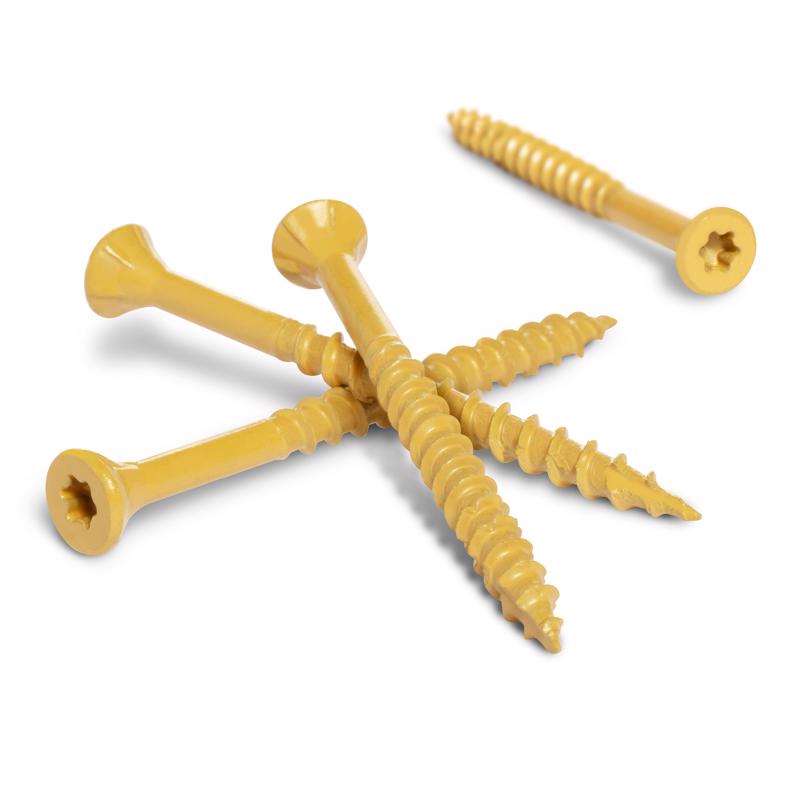 HILLMAN Deck Plus No. 10 in. X 2-1/2 in. L Tan Star Flat Head Exterior Deck Screws 5 lb 365 pk