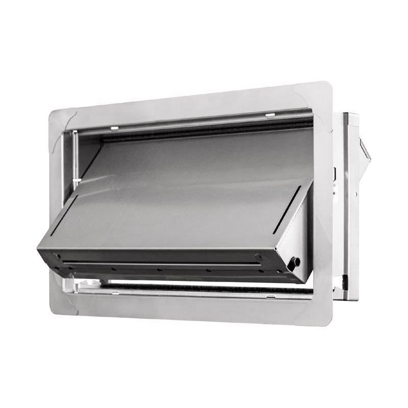 Smart Vent 8 in. H X 16 in. W Silver Stainless Steel Flood Vent