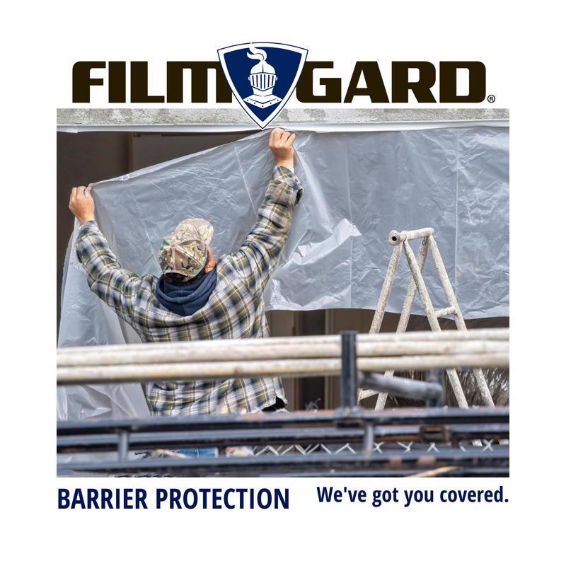 Film-Gard Plastic Sheeting 4 mil X 4 ft. W X 50 ft. L Polyethylene Clear 1 pk